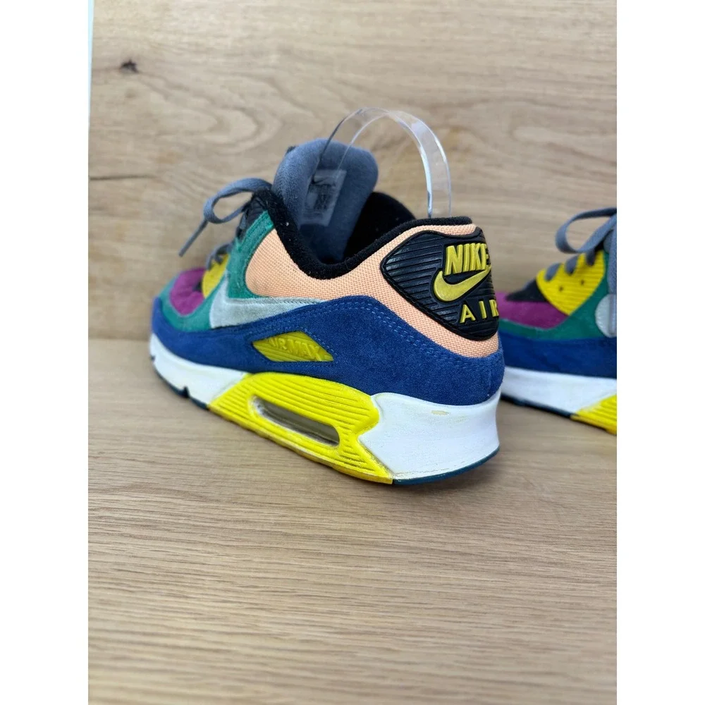 Nike Air Max 90 Running‎ Shoes Sneakers Multi Color Mens Size 9 CD0917-300